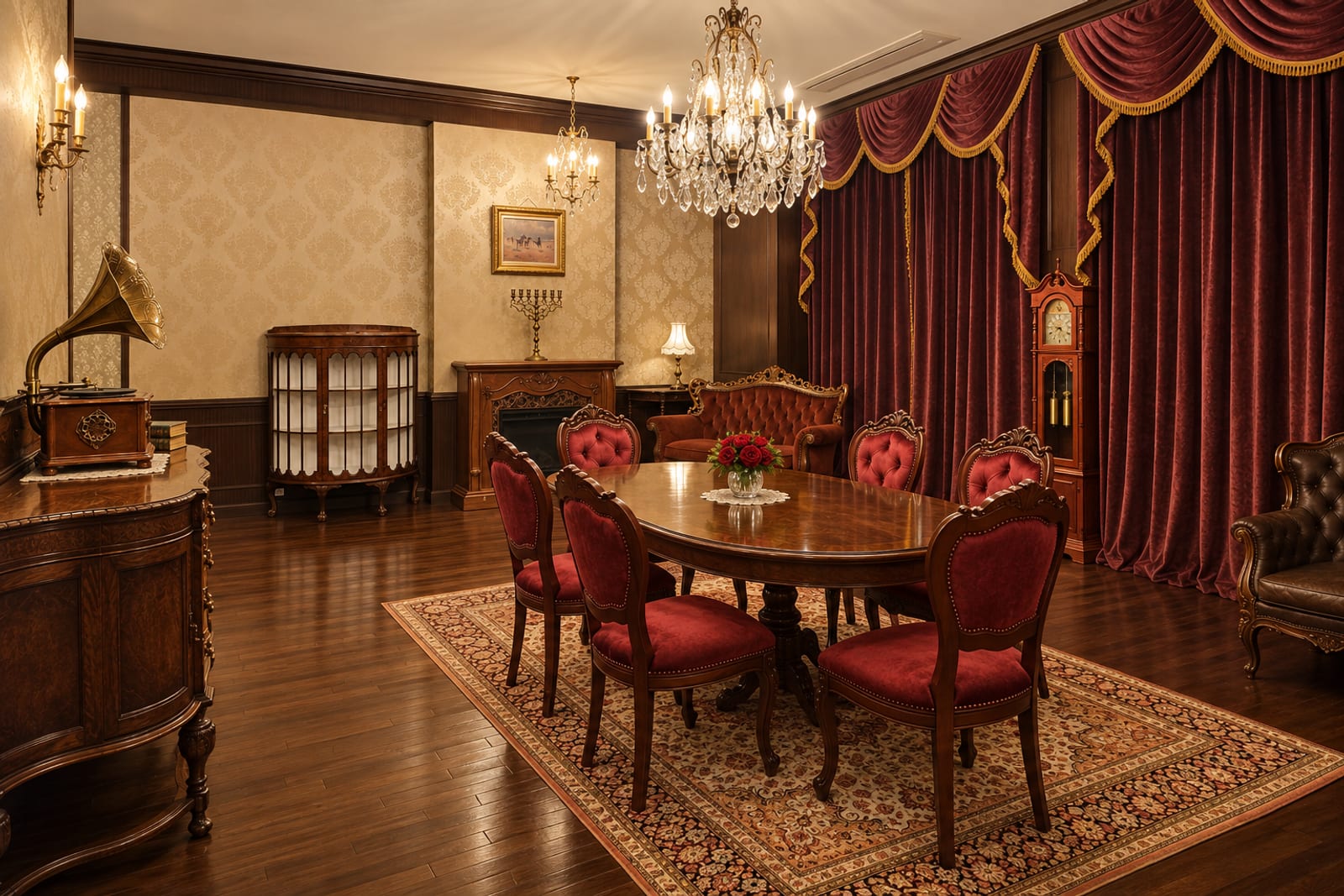 The corridor and furnishings of the house (photograph of the house)