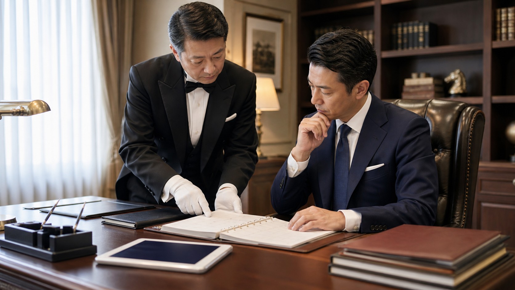 予定の管理を支える執事（THE BUTLER の画像）